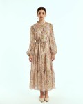 SIXDO Voile Flared Dress for Women